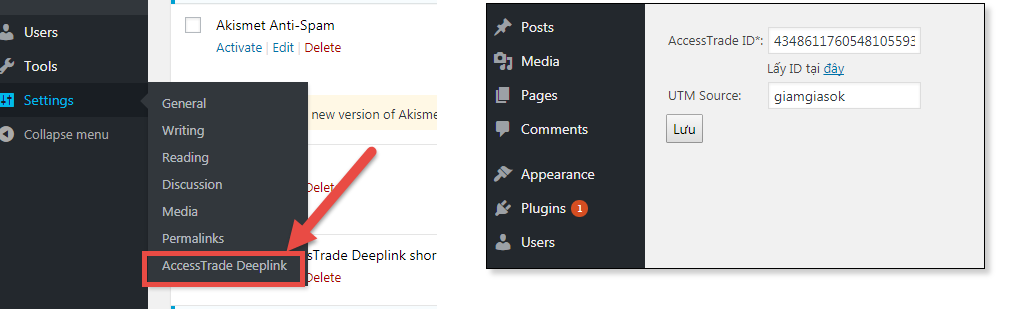 Hướng dẫn cài đặt pub accesstrade plugin chuyển link affiliate 11 pub-accesstrade